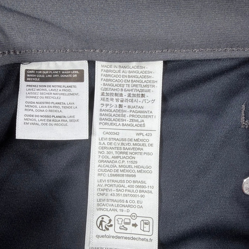 Levi's Mens 32x32 Grey Polyester Blend 511 Slim Tech Stretch Cooling Pants New - Picture 9 of 12